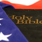 bible wrapped in the american flag