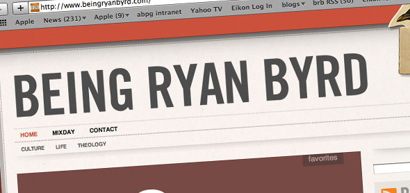 beingryanbyrd.com redesign